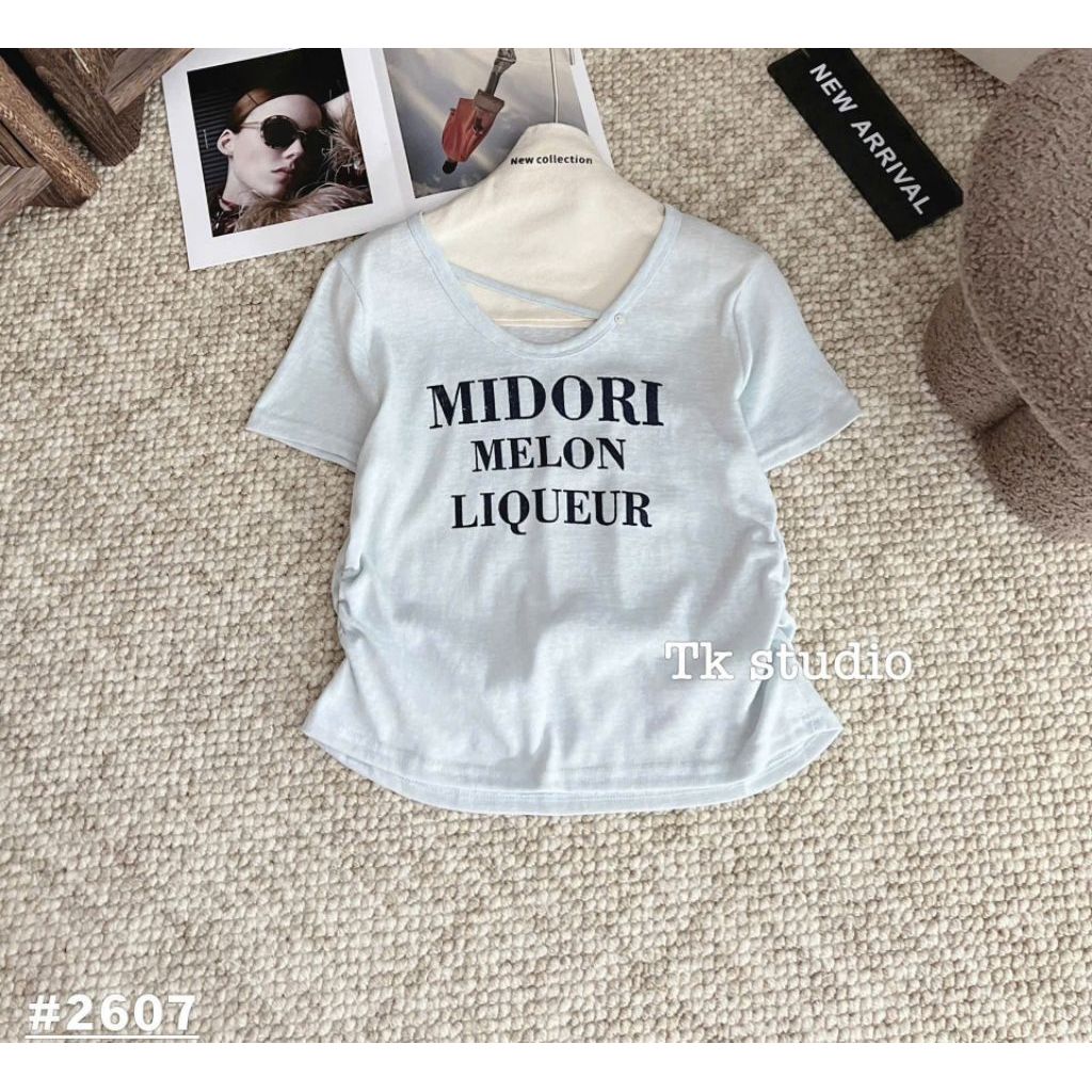 [𝑯𝒂 𝑨𝒏𝒉] Áo Cộc Phông Giấy Midior Dây Cổ QCL1: 50-58kg