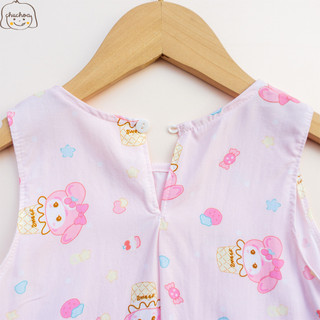 Váy Lanh bé gái, Đầm Lanh bé gái sát nách dáng suông ChuChoaKids [VBC24]