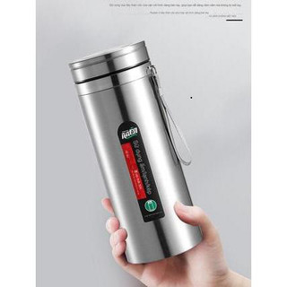 [TẶNG TÚI] Bình giữ nhiệt 1500ml inox 304 HiLOGI cách nhiệt, miệng rộng 9cm, giữ nóng 10g, lạnh 20g, có khay lọc cao cấp