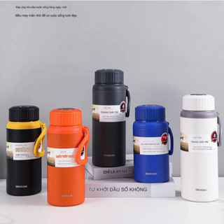 [TẶNG TÚI] Bình giữ nhiệt 1500ml inox 316 HiLOGI, bình nước inox sơn nhám chống xước giữ nhiệt lạnh 20g, nóng 12h
