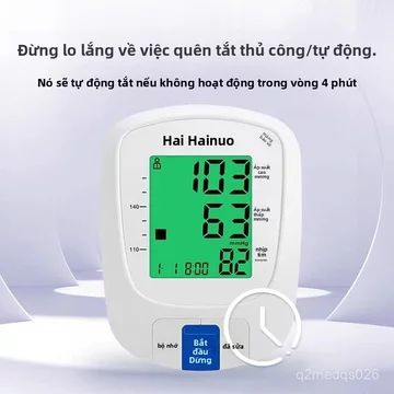 Máy đo huyết áp điện tử Haishi Hainuo, loại đeo tay, chính xác, hoàn toàn tự động, dùng cho gia đình, có chức năng đo nh