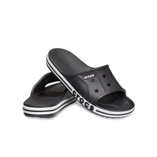 | 100% 𝘾𝙝í𝙣𝙝 𝙃ã𝙣𝙜 | Dép Quai Ngang Clog 𝙲𝚁𝙾𝙲𝚂 Unisex Bayaband Slide 'Black'