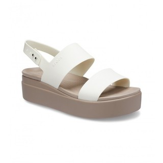 | 100% 𝘾𝙝í𝙣𝙝 𝙃ã𝙣𝙜 | Dép Clog 𝙲𝚛.𝚘𝚌𝚜 Unisex Classic Brooklyn Upper Low Wedge 'Cream/Brown'