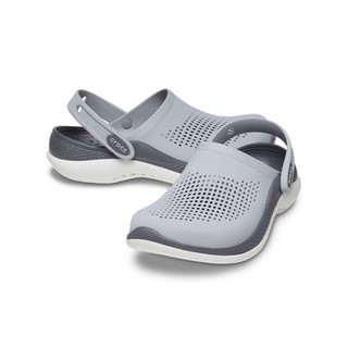 | 100% 𝘾𝙝í𝙣𝙝 𝙃ã𝙣𝙜 | Dép Sục Clog 𝙲𝚛.𝚘𝚌𝚜 Unisex Classic LiteRide 360 'Grey/White'