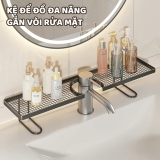 Kệ Để Đồ Gắn Vòi Rửa Mặt Đa Năng Kệ Đựng Mỹ Phẩm Lavabo Tiết Kiệm Không Gian Ngói - KDD03