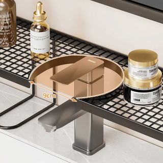 Kệ Để Đồ Gắn Vòi Rửa Mặt Đa Năng Kệ Đựng Mỹ Phẩm Lavabo Tiết Kiệm Không Gian Ngói - KDD03