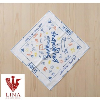 In khăn Bandana theo yêu cầu, đa dạng kích thước, chất liệu vải lụa, in 1 mặt, 2 mặt