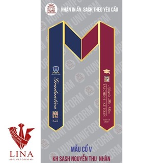 MẪU SASH TỐT NGHIỆP ĐẠI HỌC NGUYỄN TẤT THÀNH TP HỒ CHÍ MINH
