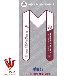 [IN CHỮ THEO YÊU CẦU] Sash băng đeo choàng cổ tốt nghiệp người lớn, trẻ em - NEW