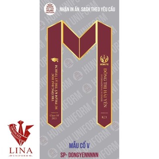 [IN CHỮ THEO YÊU CẦU] Sash băng đeo choàng cổ tốt nghiệp người lớn, trẻ em - NEW