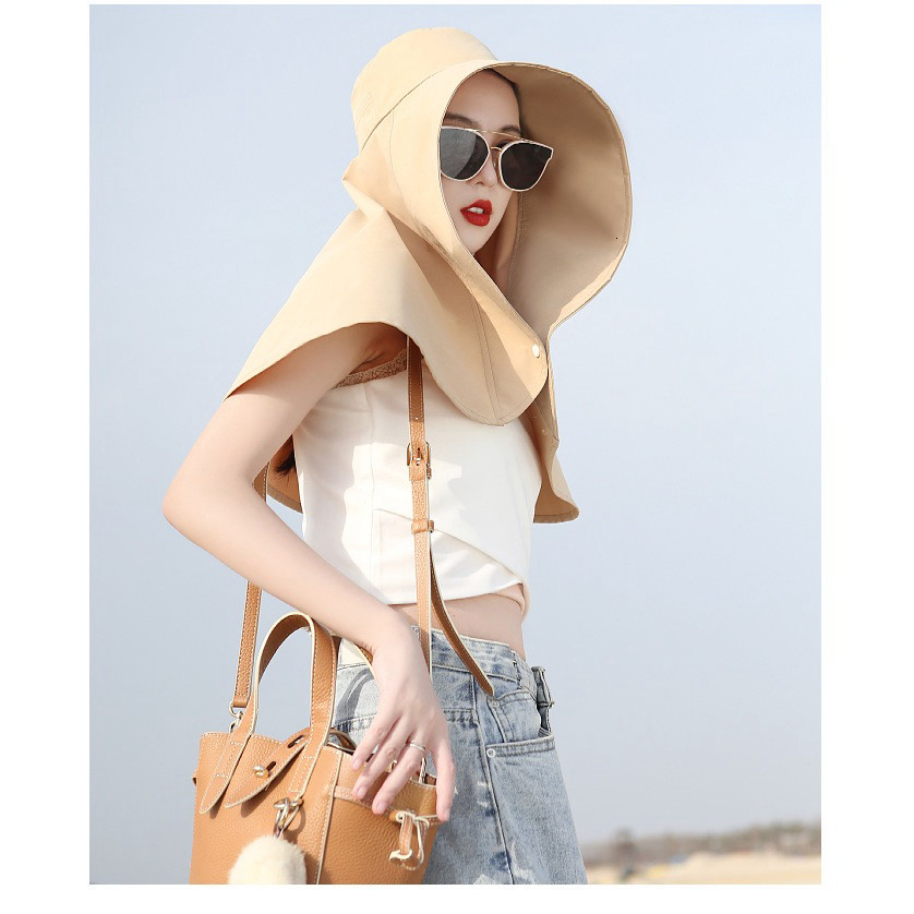 Mũ Chống Nắng Cánh Dơi -  Nón Vành Rộng Che Nắng ,Chống Tia UV Bảo Vệ Mặt phủ kín Cổ Và Vai ntt95