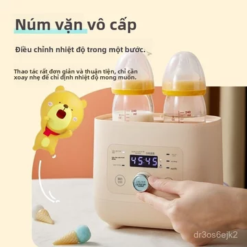 Máy hâm sữa, máy tiệt trùng bình sữa, máy hâm sữa hai trong một, làm nóng nhanh, rã đông sữa mẹ, giữ nhiệt độ ổn định.