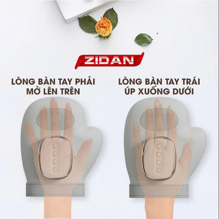Máy massage tay cao cấp ZiDan 3 chế độ massage 5 chế độ chườm nóng túi khí vừa vặn ôm khít bàn tay bảo hành 24 tháng