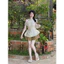 Set bộ thời trang nữ siêu dễ thương chất vải áo tơ lệch vai chiết eo nhẹ nhàng phối quần cotton hàn giả váy xinh Monfash