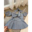 Set bộ áo linen sọc tay rời phối quần dài lai nhún bèo Monfashion