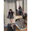 Set bộ đùi thời trang nữ dang babydoll chất lenin kẻ sọc áo tay ngắn cổ vuông phối quần short ống rộng viền trắng Monfas
