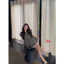 Set bộ đùi thời trang nữ dang babydoll chất lenin kẻ sọc áo tay ngắn cổ vuông phối quần short ống rộng viền trắng Monfas