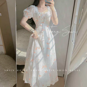 ĐẦM VOAN HOA vintage PHỐI REN (CÓ MÚT NGỰC) đẹp tựa nàng thơ Monfashion