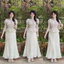 Set áo voan hoa và chân váy body suông dài Monfashion