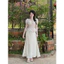 Set áo voan hoa và chân váy body suông dài Monfashion