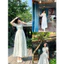 Đầm thời trang nữ diện di du hí vào dịp hè chất mango mịn áo tay ngắn cổ vuông họa tiết in hoa xinh váy dáng xòe Monfash