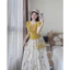 Set đồ nữ đi chơi đi biển áo thun tăm lạnh phối chân váy xòe chất tuyết mưa in họa tiết nữ tính Monfashion