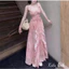Đầm thời trang nữ thiết kế gợi cảm xinh xắn chất Voan cao cấp siêu xịn áo 2 dây không tay có mút váy maxi dáng xoè bèo M