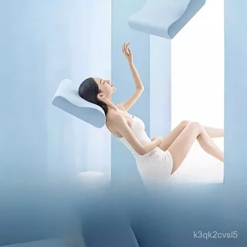 Gối kê cổ bằng mút hoạt tính mềm mại như mây dành cho người ngủ nghiêng, gối bảo vệ cổ khi ngủ, gối hỗ trợ cổ bằng mút h