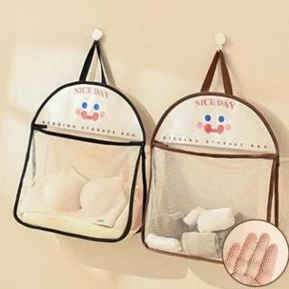 Túi Lưới Treo Tường Đựng Đồ Đa Năng Có Khóa Kéo | Túi Treo Cửa Phòng Ngủ Decor Dễ Thương Gọn Gàng