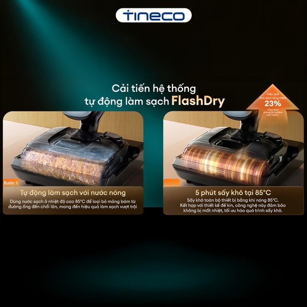 [Hỏa Tốc 2H] Tineco Floor One S9 Artist Prime - Lực Hút 22000Pa, Máy Hút Bụi Lau Sàn Chống Rối