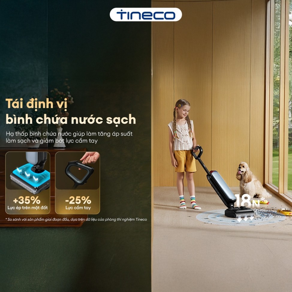 [Hỏa Tốc 2H] Tineco Floor One S9 Artist Prime - Lực Hút 22000Pa, Máy Hút Bụi Lau Sàn Chống Rối