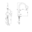 KOHLER Taut với vòi kéo xuống và chế độ phun đa năng K-21367T-4-CP