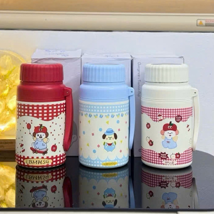 Bình Giữ Nhiệt Lucky Cat 1000ml inox316 Có Lõi Lọc Trà, Quai Sách Tiện Lợi Họa Tiết dễ thương 06 ntt95