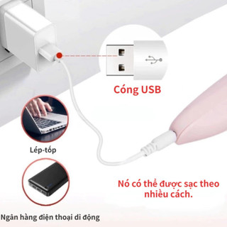 Máy Chà Gót Chân Điện Mini 2 Tốc Độ Có Đèn Led – Làm Mịn Gót Chân Nứt Nẻ, Sần Sùi Nhanh Chóng