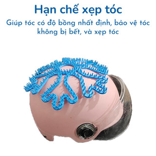 Miếng lót mũ bảo hiểm silicon thoáng khí, chống nóng, mềm mại và phù hợp mọi kích thước ảnh 4