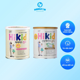 Sữa bột HiKid Bò Vani 600g - HiKid Dê 650g Hàng Chuẩn Nội Địa Hàn | Minizon Kids