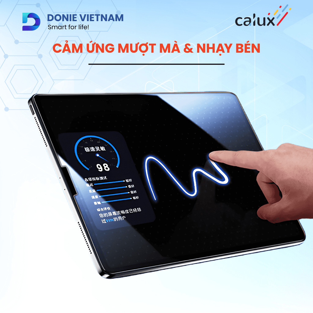 Kính Cường Lực iPad DONIE - Khung Tự Dán 30 Giây Chống Nước A16 Gen 10/11 Air 4/5/6/7 Pro 11 M3 M4