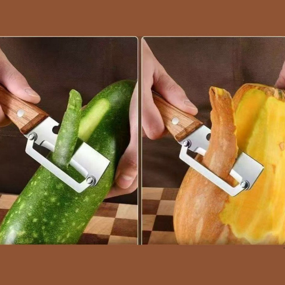 Dao Cắt Sợi Hành Dụng Cụ Tỉa Hành Đa Năng, Chẻ Sợi Rau Muống Bằng Thép Không Gỉ, Gọt Vỏ Tiện Lợi 02 ntt95