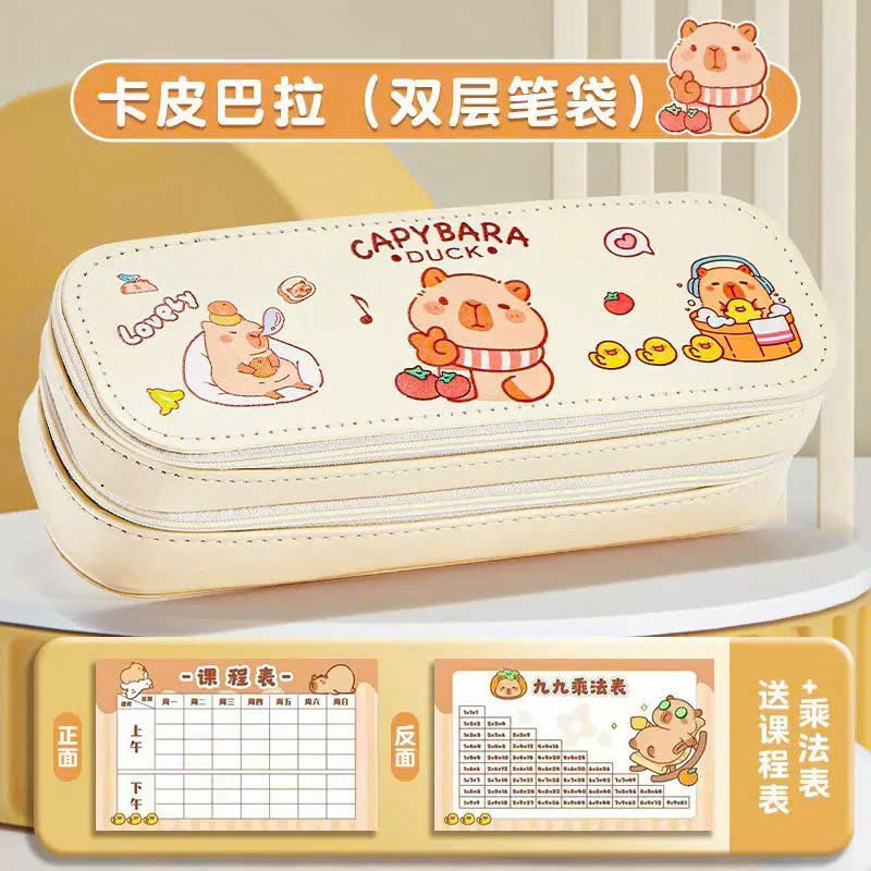 Túi Đựng Bút 2 Tầng Hình Phi Hành Gia – Hộp Bút Học Sinh Cute, Đựng Được Nhiều Bút & Đồ Dùng Học Tập 07 ntt95