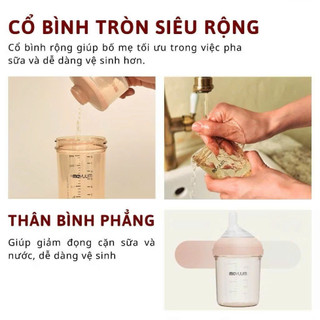 Bình sữa Moyuum Mov.aa chính hãng Hàn Quốc, Moyuum Movaa mẫu mới 2025 cổ bình siêu rộng cho bé