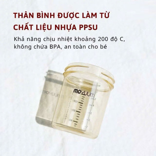 Bình sữa Moyuum Mov.aa chính hãng Hàn Quốc, Moyuum Movaa mẫu mới 2025 cổ bình siêu rộng cho bé