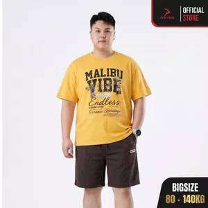 Áo Thun Nam Bigsize 80-140kg AKYOO Cao Cấp, Chất Liệu Cotton Co Giãn, Thoáng Mát, Akyoo Bigsize Nam - AT VANG