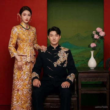 Áo cưới phượng long kiểu mới, váy cưới phong cách Trung Hoa, trang phục cưới, váy Xiuhe, váy cưới cho cô dâu dáng người