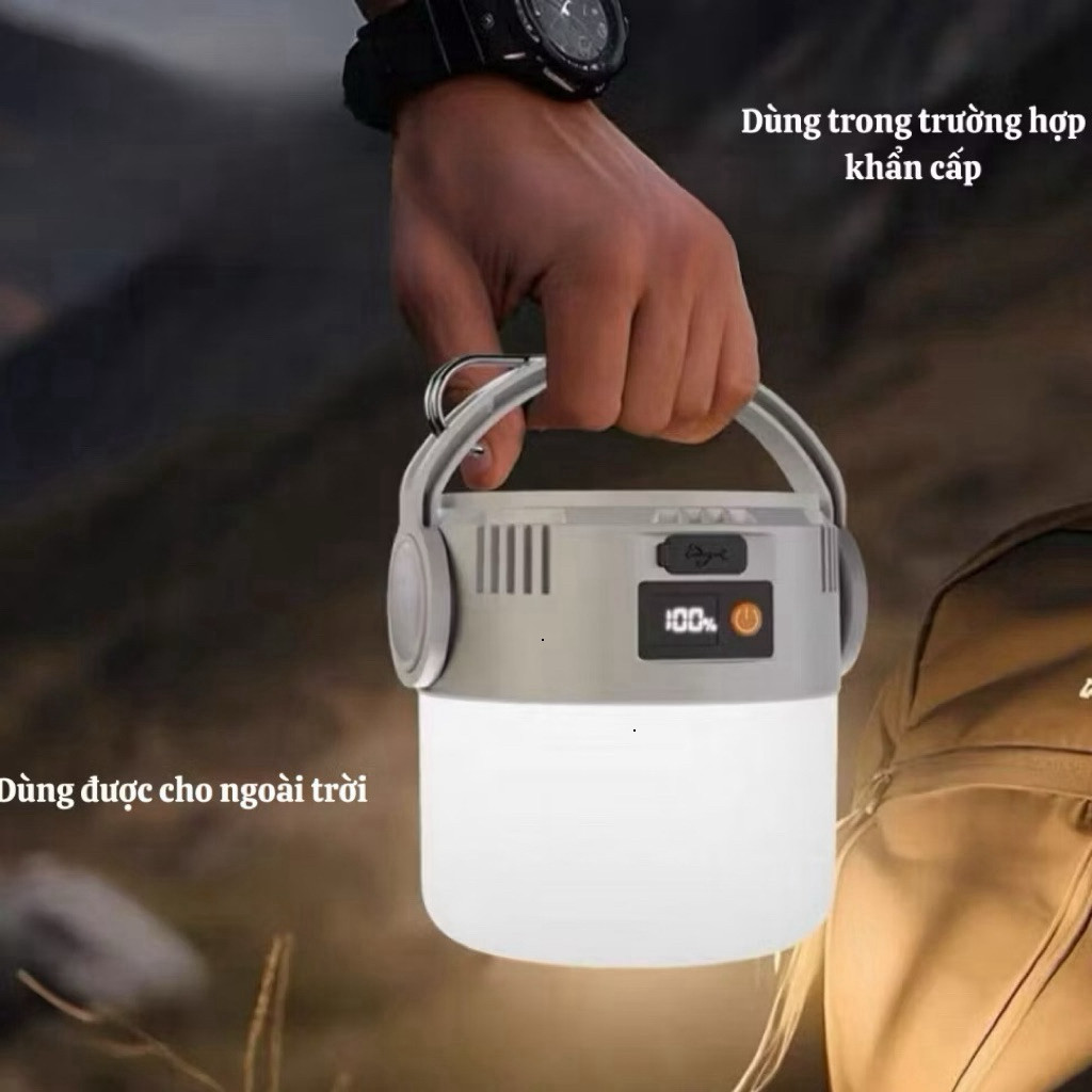 Đèn năng lượng mặt trời tích hợp sạc USB sử dụng lâu dài Phù hợp cho cắm trại dã ngoại chiếu sáng khẩn cấp tv ntt95