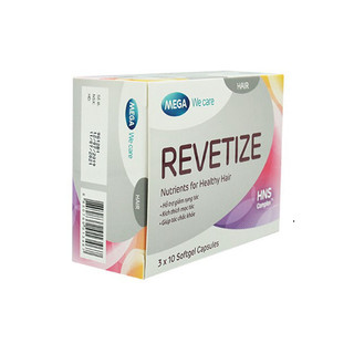 [CHÍNH HÃNG] REVETIZE Mega We Care – Giảm rụng tóc, kích thích mọc tóc, tóc chắc khỏe - Hộp 30v