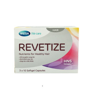 [CHÍNH HÃNG] REVETIZE Mega We Care – Giảm rụng tóc, kích thích mọc tóc, tóc chắc khỏe - Hộp 30v