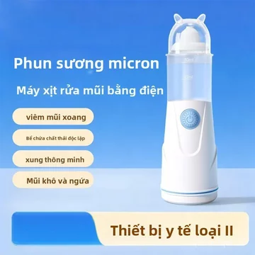 Máy rửa mũi điện cho trẻ em, bình xịt rửa mũi dùng cho viêm mũi, viêm xoang, nghẹt mũi và làm sạch chất nhầy mũi.