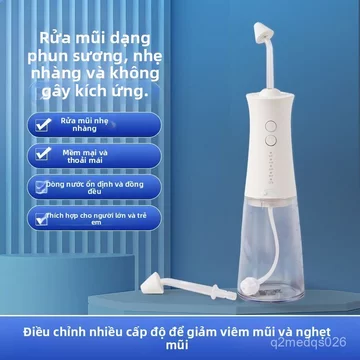 Máy rửa mũi điện cho trẻ em và người lớn, dụng cụ làm sạch mũi, thiết bị rửa mũi, thuốc xịt mũi trị viêm mũi, thiết bị v