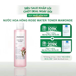 Nước Hoa Hồng Rose Water Toner Mamonde 250ml Dành Cho Mọi Loại Da