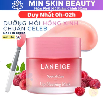 [ TEM PHỤ CTY ] Mặt Nạ Ngủ Môi LANEIGE Lips Sleeping Mask Face - Mặt Nạ Ngủ Dưỡng Ẩm Môi, Phục Hồi Môi Thâm